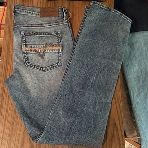 Cody James Men’s stackable Straight Light Blue Denim Jeans